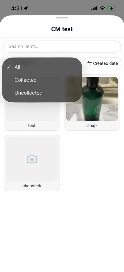 Folder filter view