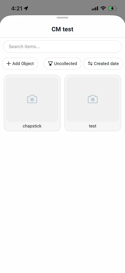 Search bar view
